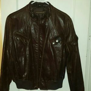Knoles & Carter Brown leather jacket